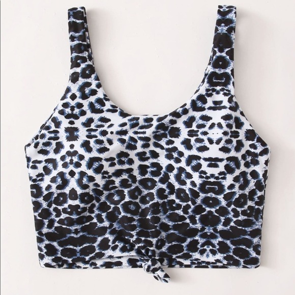 Leopard print knot bikini top - NWT - Picture 2 of 6
